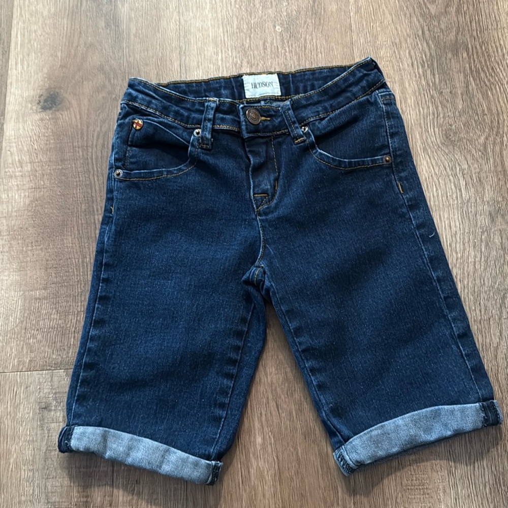 HUDSON Blue Denim Jean Bermuda Shorts